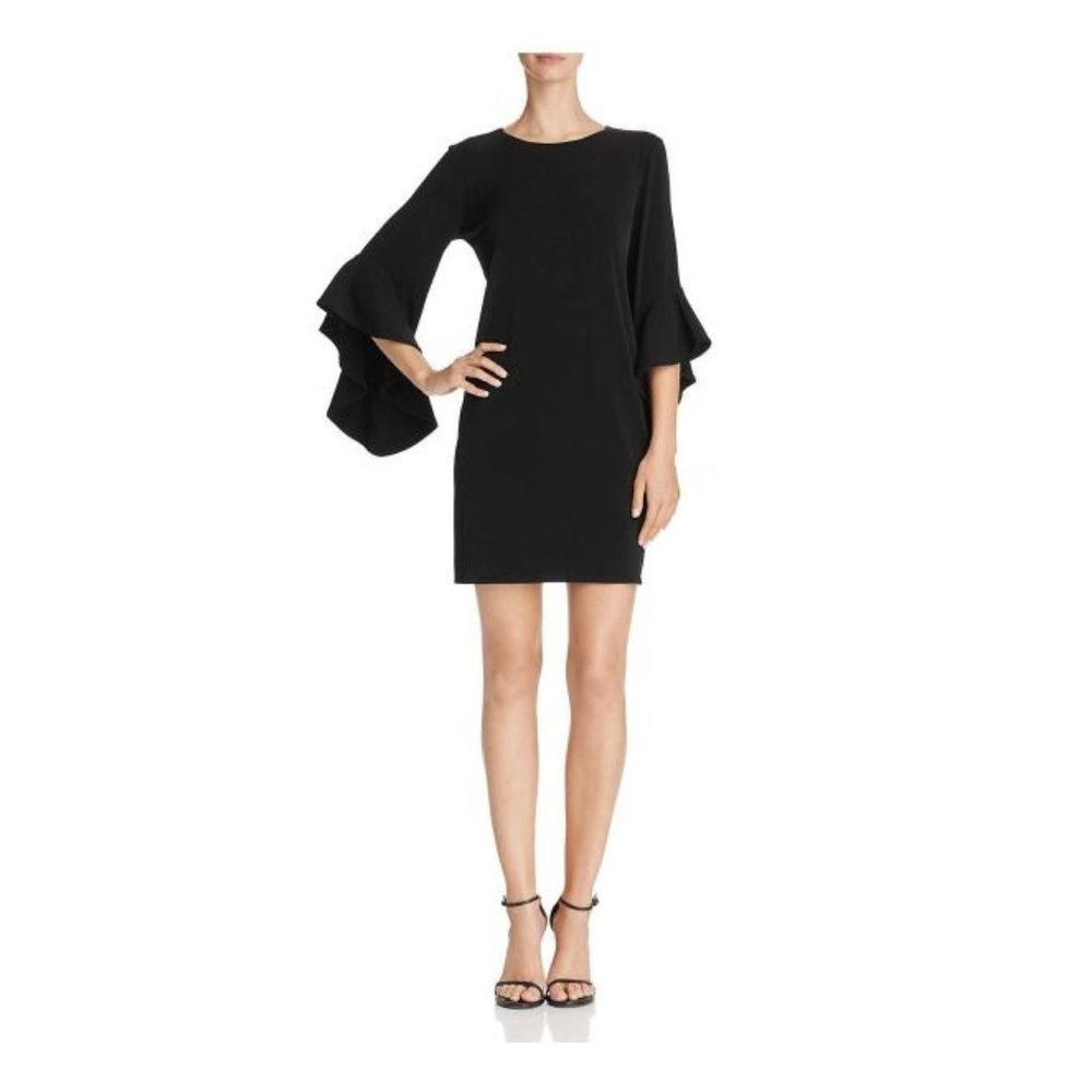 Flutter Sleeves Mini Cocktail Dress